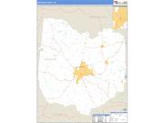 Bedford County, TN <br /> Wall Map <br /> Zip Code <br /> Basic Style 2025 Map