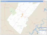 Bledsoe County, TN <br /> Wall Map <br /> Zip Code <br /> Basic Style 2025 Map