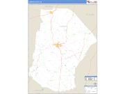 Cannon County, TN <br /> Wall Map <br /> Zip Code <br /> Basic Style 2025 Map