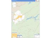Carter County, TN <br /> Wall Map <br /> Zip Code <br /> Basic Style 2025 Map