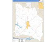 Coffee County, TN <br /> Wall Map <br /> Zip Code <br /> Basic Style 2025 Map