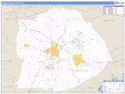 Cumberland County, TN <br /> Wall Map <br /> Zip Code <br /> Basic Style 2025 Map