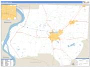 Dyer County, TN <br /> Wall Map <br /> Zip Code <br /> Basic Style 2025 Map