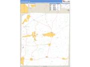 Fayette County, TN <br /> Wall Map <br /> Zip Code <br /> Basic Style 2025 Map
