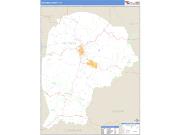 Fentress County, TN <br /> Wall Map <br /> Zip Code <br /> Basic Style 2025 Map