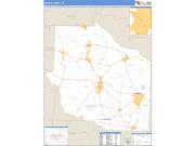 Gibson County, TN <br /> Wall Map <br /> Zip Code <br /> Basic Style 2025 Map