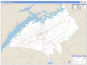 Hamblen County, TN <br /> Wall Map <br /> Zip Code <br /> Basic Style 2025 Map