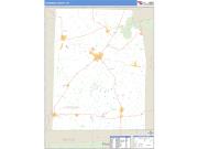 Hardeman County, TN <br /> Wall Map <br /> Zip Code <br /> Basic Style 2025 Map