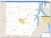 Henry County, TN <br /> Wall Map <br /> Zip Code <br /> Basic Style 2025 Map
