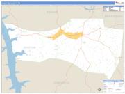 Houston County, TN <br /> Wall Map <br /> Zip Code <br /> Basic Style 2025 Map