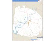 Jackson County, TN <br /> Wall Map <br /> Zip Code <br /> Basic Style 2025 Map