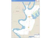 Lake County, TN <br /> Wall Map <br /> Zip Code <br /> Basic Style 2025 Map