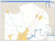 Marion County, TN <br /> Wall Map <br /> Zip Code <br /> Basic Style 2025 Map