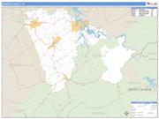 Monroe County, TN <br /> Wall Map <br /> Zip Code <br /> Basic Style 2025 Map