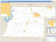 Obion County, TN <br /> Wall Map <br /> Zip Code <br /> Basic Style 2025 Map