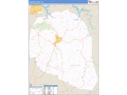 Overton County, TN <br /> Wall Map <br /> Zip Code <br /> Basic Style 2025 Map