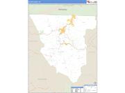 Scott County, TN <br /> Wall Map <br /> Zip Code <br /> Basic Style 2025 Map