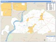 Tipton County, TN <br /> Wall Map <br /> Zip Code <br /> Basic Style 2025 Map