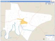 Trousdale County, TN <br /> Wall Map <br /> Zip Code <br /> Basic Style 2025 Map