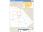 Atascosa County, TX <br /> Wall Map <br /> Zip Code <br /> Basic Style 2025 Map