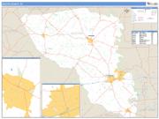 Austin County, TX <br /> Wall Map <br /> Zip Code <br /> Basic Style 2025 Map