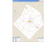 Bastrop County, TX <br /> Wall Map <br /> Zip Code <br /> Basic Style 2025 Map