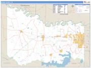Bowie County, TX <br /> Wall Map <br /> Zip Code <br /> Basic Style 2025 Map