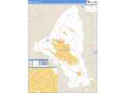 Brazos County, TX <br /> Wall Map <br /> Zip Code <br /> Basic Style 2025 Map