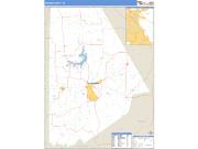 Brown County, TX <br /> Wall Map <br /> Zip Code <br /> Basic Style 2025 Map