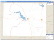 Coke County, TX <br /> Wall Map <br /> Zip Code <br /> Basic Style 2025 Map