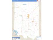 Coleman County, TX <br /> Wall Map <br /> Zip Code <br /> Basic Style 2025 Map