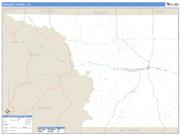 Crockett County, TX <br /> Wall Map <br /> Zip Code <br /> Basic Style 2025 Map
