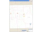 Crosby County, TX <br /> Wall Map <br /> Zip Code <br /> Basic Style 2025 Map