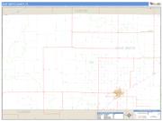 Deaf Smith County, TX <br /> Wall Map <br /> Zip Code <br /> Basic Style 2025 Map