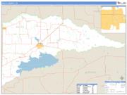 Delta County, TX <br /> Wall Map <br /> Zip Code <br /> Basic Style 2025 Map
