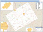 Falls County, TX <br /> Wall Map <br /> Zip Code <br /> Basic Style 2025 Map