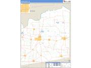 Fannin County, TX <br /> Wall Map <br /> Zip Code <br /> Basic Style 2025 Map