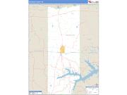 Franklin County, TX <br /> Wall Map <br /> Zip Code <br /> Basic Style 2025 Map