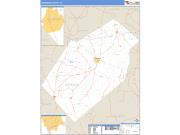 Gonzales County, TX <br /> Wall Map <br /> Zip Code <br /> Basic Style 2025 Map