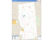 Grimes County, TX <br /> Wall Map <br /> Zip Code <br /> Basic Style 2025 Map