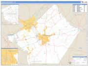 Guadalupe County, TX <br /> Wall Map <br /> Zip Code <br /> Basic Style 2025 Map