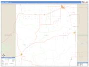 Hall County, TX <br /> Wall Map <br /> Zip Code <br /> Basic Style 2025 Map