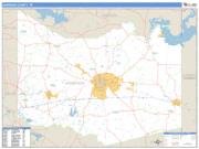Harrison County, TX <br /> Wall Map <br /> Zip Code <br /> Basic Style 2025 Map