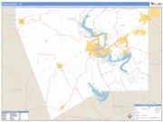 Hood County, TX <br /> Wall Map <br /> Zip Code <br /> Basic Style 2025 Map