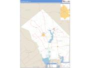 Jackson County, TX <br /> Wall Map <br /> Zip Code <br /> Basic Style 2025 Map