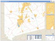 Johnson County, TX <br /> Wall Map <br /> Zip Code <br /> Basic Style 2025 Map