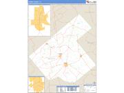Karnes County, TX <br /> Wall Map <br /> Zip Code <br /> Basic Style 2025 Map