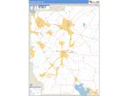 Kaufman County, TX <br /> Wall Map <br /> Zip Code <br /> Basic Style 2025 Map