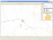 Kimble County, TX <br /> Wall Map <br /> Zip Code <br /> Basic Style 2025 Map
