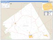 Lampasas County, TX <br /> Wall Map <br /> Zip Code <br /> Basic Style 2025 Map